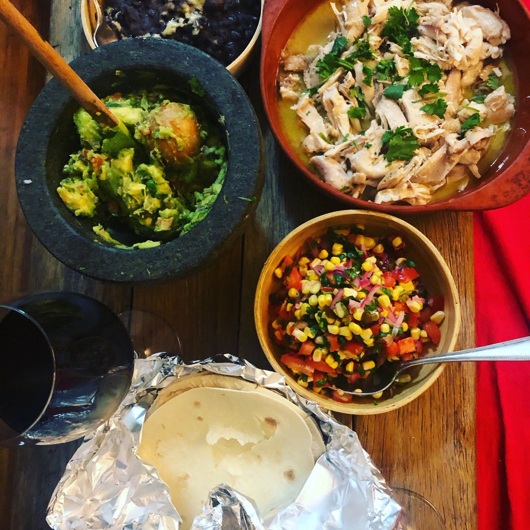 Group Mexican Cooking Class: Fajitas with Beans & Guacamole
